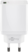 Goobay 44955 Caricabatterie per dispositivi mobili Universale Bianco AC Ricarica rapida Interno