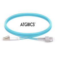 ATGBICS LC-SC OM4, Fibre Optic Cable, Multimode, Duplex, Aqua, 8m