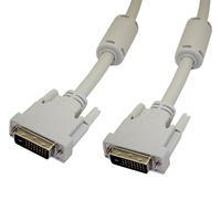 Videk DVI-D Plug to Plug Dual Link Digital Monitor Cable 1Mtr-Beige