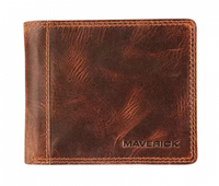 Maverick MAV-TO-002-03 Geldbörse, Kartenetui/Reisedokumentenhülle Briefttasche Braun Leder