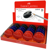 Faber-Castell 588324 potloodslijper Handmatige puntenslijper Zwart, Blauw, Rood