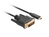 Lanberg CA-CMDV-10CU-0018-BK video kabel adapter 1,8 m USB Type-C DVI-D Zwart