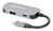 Manhattan 130707 laptop dock & poortreplicator Bedraad USB 3.2 Gen 1 (3.1 Gen 1) Type-C Aluminium