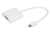 Link Accessori LKADAT14 cavo e adattatore video 0,15 m VGA (D-Sub) Mini DisplayPort Bianco