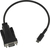 Vision TC-USBCSER/BL Serien-Kabel Schwarz RS-232 USB-C