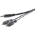 SpeaKa Professional SP-1300900 câble audio 3 m 2 x RCA 3,5mm Gris