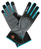 Gardena 11531-20 beschermende handschoen Tuinhandschoenen Zwart, Blauw, Grijs Katoen, Elastaan, Nylon, Polyester, Polyurethaan