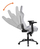 Deltaco GAM-121-LG Videospiel-Stuhl Gaming-Sessel Gepolsterter Sitz Weiß