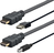 Vivolink PROHDMIUSBAB5AMP video átalakító kábel 5 M HDMI + USB Type-A HDMI + USB Type-B Fekete