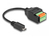 DeLOCK 66251 tussenstuk voor kabels USB 2.0 Type Micro-B 5 pin terminal block Zwart, Groen