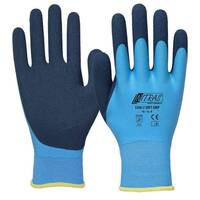 Mehrzweck-Handschuh 3560 Soft Grip , Gr.11 zweifach beschichtet hellblau/dunkelblau, Latexschaum-Vollbeschichtung mit ge