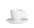 Espresso-Tasse, Inhalt: 0,10 ltr., mit Untertasse, Form CREMA, UNI WEISS,