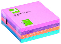Kostka samoprzylepna Q-CONNECT, 76x76mm, 4x80 kart., mix kolorów