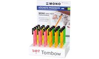Tombow Radierstift "MONO zero" Neon, 24er Display (1230538)
