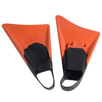 Asymmetrical Rip Bodyboarding Fins Orange Black - M