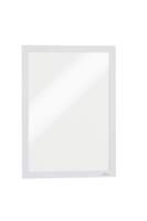 Durable DURAFRAME Self Adhesive Magnetic Signage Frame | 2 Pack | A4 White