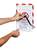 Durable DURAFRAME Adhesive Magnetic Hazard Frame | 2 Pack | A4 Red & White
