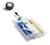 Durable Enclosed 2 Card Badge Reel Security Pass ID Holders | 10 Pack | Clear