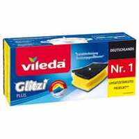 Vileda Glitzi Plus Scheuerschwamm mit Antibac gelb / schwarz 8,5 x 6,3 cm gelb / schwarz