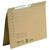 ELBA Pendelhefter, DIN A4, 230 g/m² Manilakarton (RC), für ca. 200 DIN A4-Blätter, für kaufmännische Heftung, Schlitzstanzung im Rückendeckel, naturbraun