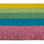 Relaxdays Fußmatte Kokos, Türvorleger Regenbogen, rutschfest, gestreift, Kokosfußmatte innen & außen, 40x60 cm, bunt