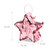 Relaxdays Mini Pinata Stern, befüllbare Piñata für Geburtstag, Partypinata, zum Aufhängen, HxBxT: 12 x 12 x 4 cm, rosa