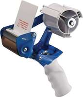 BURMANN 692014 Handabroller Profi K75B Metall blau/weiß für Bandbreite bis 75 mm