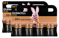 DURACELL Batterie Plus Power MN1500 AA, LR6, 1.5V 16 Stück