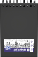 OXFORD Skizzenbuch A5 400152644 schwarz, blanco, 100g 50 Blatt