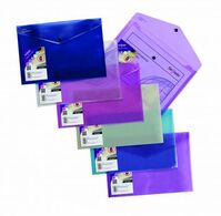 Snopake Lite Polyfile Wallet File Polypropylene A4 Assorted Colours (Pack 5)