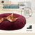 BLUZELLE Dog Bed for Small Dogs & Cats, 20" Donut Dog Bed Washable, Round Plush Dog Pillow Fluffy Cat Bed Cat Pillow, Calming Pet Mattress Soft Pad Comfort No-Skid Burgundy