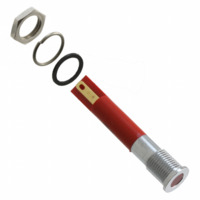 LED-Signalleuchte, 24 V (AC), 24 V (DC), rot, 10 mcd, Einbau-Ø 8 mm, RM 1.25 mm,