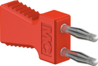 Kurzschlussstecker, RM 6 mm, 70 V, 10 A, vergoldet, rot, 63.9353-22