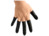ESD-Fingerlinge, dissipativ, schwarz, Größe M, (1 Pack = 1440 Stück)
