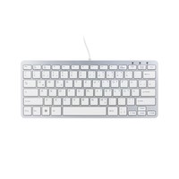 R-Go Compact Tastatur, QWERTZ (DE), weiß, drahtgebundenen
