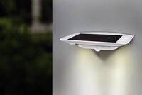 ECO-Light Ghost Solar P9014 SI Napelemes kültéri fali lámpa mozgásjelzővel 2.4 W Semleges fehér Ezüst