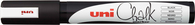 uni Chalk PWE-5M Fenster-/Kreidemarker, 1.8-2.5mm, schwarz