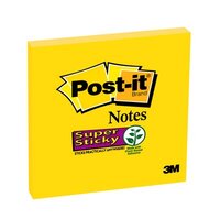 Post-it Super Sticky Notes 76x76mm 90 Sheets Ultra Yellow (Pack 6) 654-S6