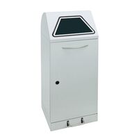 Recyclable waste collector with pedal