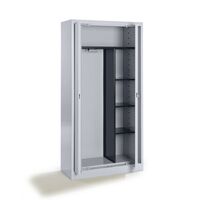 Steel cupboard with flush doors
