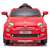 COCHE FIAT 500 ROJO CON CONTROL REMOTO Y MP3 BATERIA 6V 4,5 AH -MOTOR 30 W