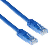 ACT Blauwe 0,5 meter LSZH U/UTP CAT6A patchkabel met RJ45 connectoren