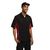Chef Works Unisex Contrast Shirt in Black & Red - Polycotton with Pocket - L