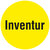 Inventuretiketten, Ø 20 mm, Inventur, 1.000 Etiketten, Papier gelb und schwarz, permanent