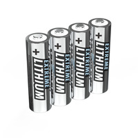 ANSMAN Batterien AA 1,5V Mignon Extreme Lithium – FR6 / L91 (4 Stück)