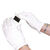 WHITE KNITTED COTTON LGE GLOVES PK10