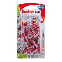 Fischer 534993 Blister tacos universal nylon DUOPOWER 6x30 K