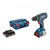 Bosch 06019H4102 Taladro atornillador a batería GSR 18V-28 + 2 baterías 2,0Ah + cargador AL 1820 CV + L-Boxx