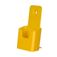 Leaflet Holder / Wall Mounted Leaflet Holder / Tabletop Leaflet Stand / Leaflet Holder "Colour" | yellow ⅓ A4 (DL) 40 mm