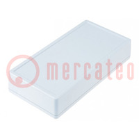 Enclosure: multipurpose; X: 85mm; Y: 170mm; Z: 34mm; 1599; ABS; grey